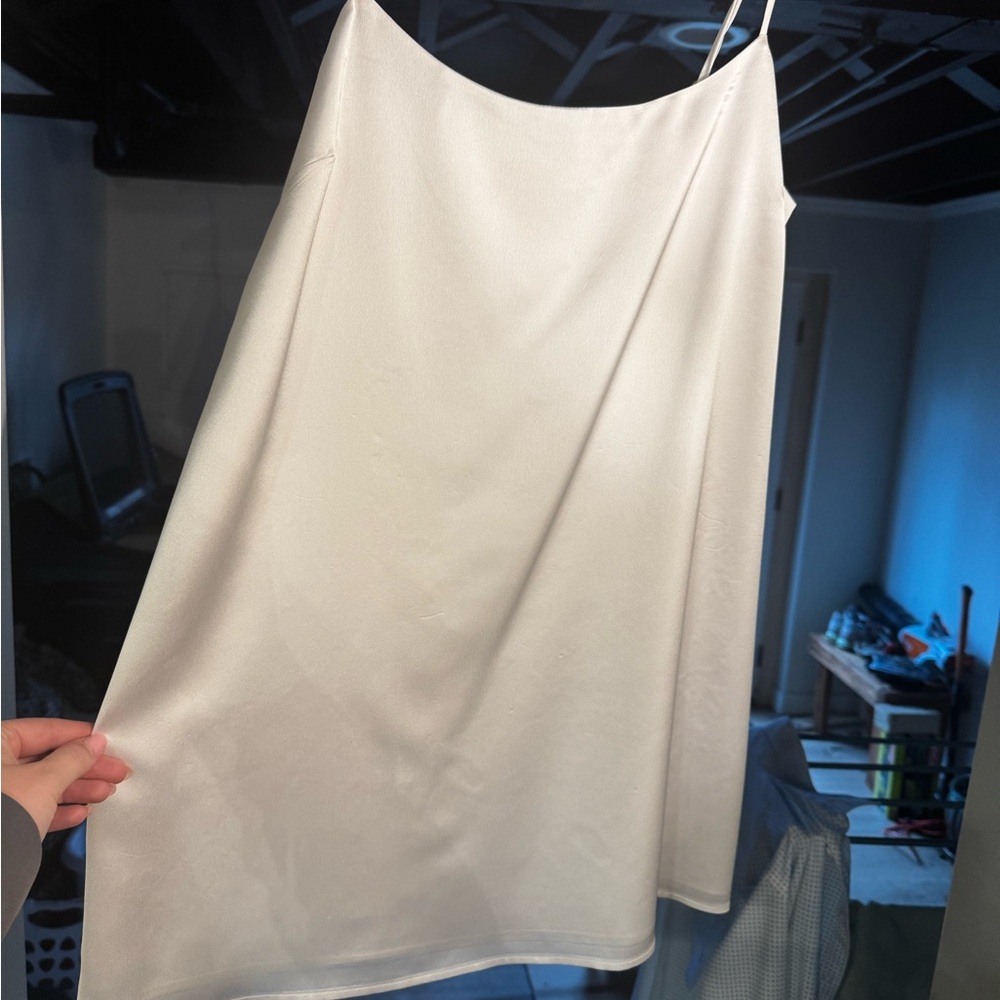 Show Me Your MuMu White A-Line Slip Skirt